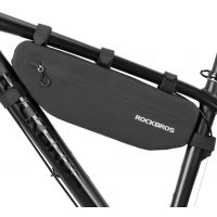 Vízhatlan kerékpáros táska - Fekete, 3 liter