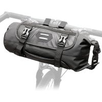 Vízálló állítható táska a kerékpározáshoz - fekete 3 és 7 liter