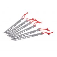 Ultrakönnyű titán sátor cövekek - 6 darab