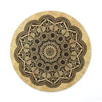 Mandala dekorációs alátét - 10 cm
