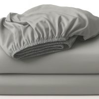 Feszített lepedő 180 x 200 - Szürke