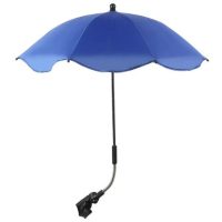 Állítható esernyő UV védelemmel és babakocsi rögzítéssel - Sötétkék