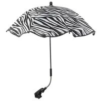 Állítható esernyő UV védelemmel és babakocsi rögzítéssel - Zebra minta