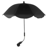 UV-védelemmel és babakocsira rögzítéssel ellátott állítható napernyő - Fekete