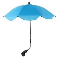 UV-védelemmel és babakocsira rögzítéssel ellátott állítható napernyő - Világoskék