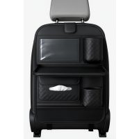 Autós hátsó ülés szervező - többfunkciós felfüggesztett zseb - fekete mintás