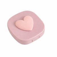 Utazási doboz a kontaktlencsékhez - Rózsaszín