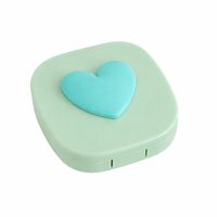 Utazási doboz a kontaktlencsékhez - Zöld