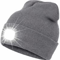 <b>LED világítással ellátott sapka – Szürke</b>