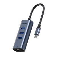 USB-C adapter/hub 4 az 1-ben Baseus - Sötétszürke