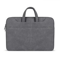 MacBook / laptop táska 13,3" műbőrből - Sötétszürke