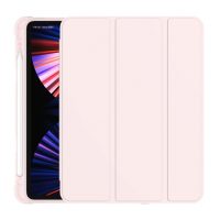 PU tok Apple iPad Pro 11 (2021) + Apple Pencil tartó - Rózsaszín