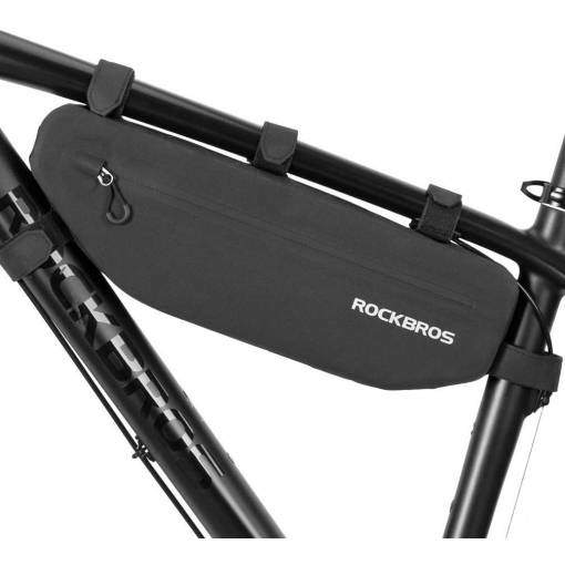 Foto - Vízhatlan kerékpáros táska - Fekete, 3 liter