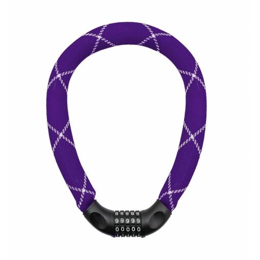 Foto - Nean számzáras kerékpárzár - Lila, 90 cm