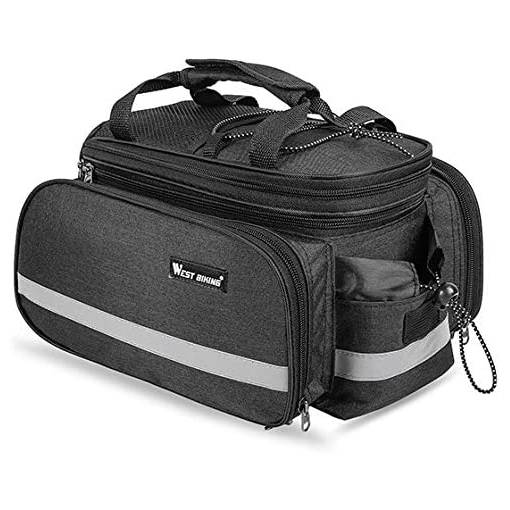 Foto - Vízálló hátsó kerékpártáska - fekete, 10-25 liter