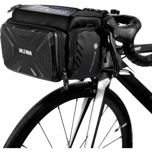 Foto - Vízzáró táska vázra mobiltelefon zsebbe - Fekete, 4 liter