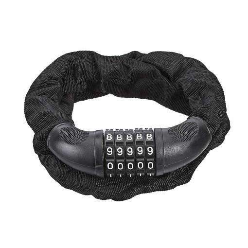 Foto - Kódzár biciklihez - Fekete, 100 cm