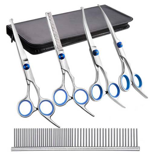 Foto - Professzionális nagy szőrtisztító készlet - Ezüst, kék