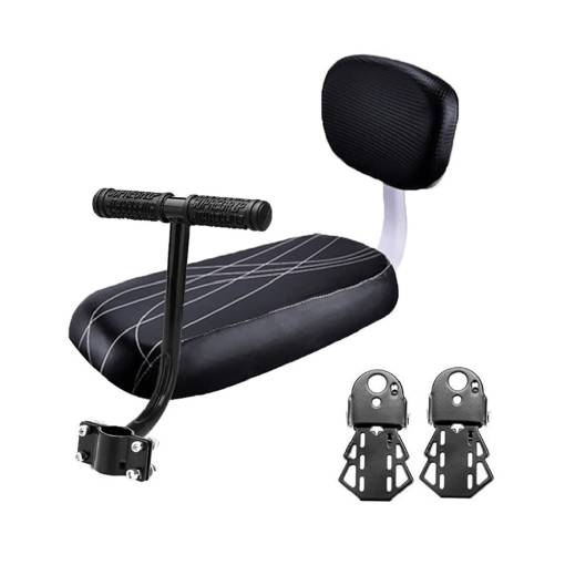 Foto - Kerékpár ülés háttámlával és fogantyúval