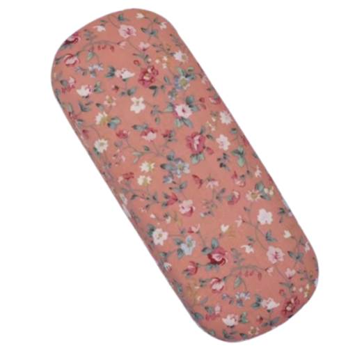 Foto - Kemény anyagú szemüvegtok - Virágos, rózsaszín