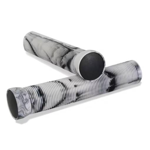 Foto - Lágyított kerékpár markolatok - Fehér-szürke