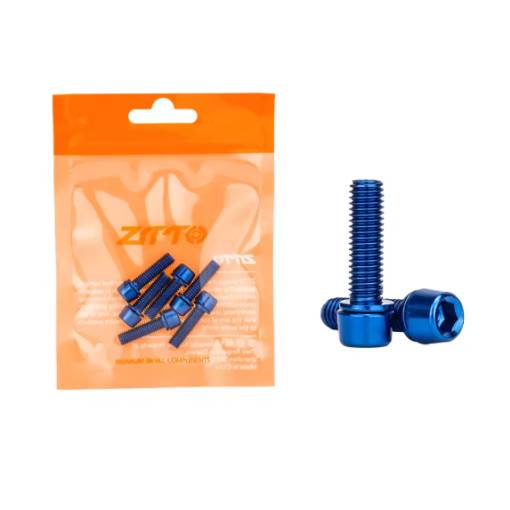 Foto - Titán szárcsavarok M5x18 mm, 6 darabos készlet - Kék