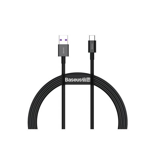 Foto - Baseus tápkábel CATYS-01 USB-A - USB-C 66W - 1 méter, fekete