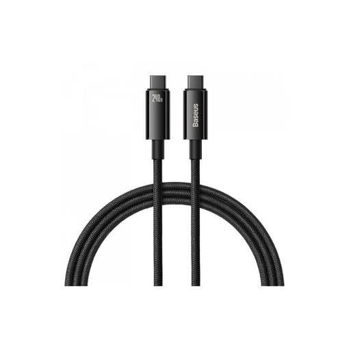 Foto - Baseus USB-C - USB-C 240W tápkábel - 1 méter, fekete