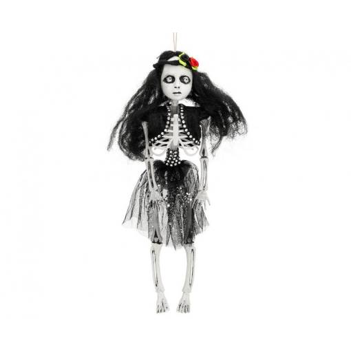 Foto - Függő dekoráció - Táncoló koponya, 40 cm