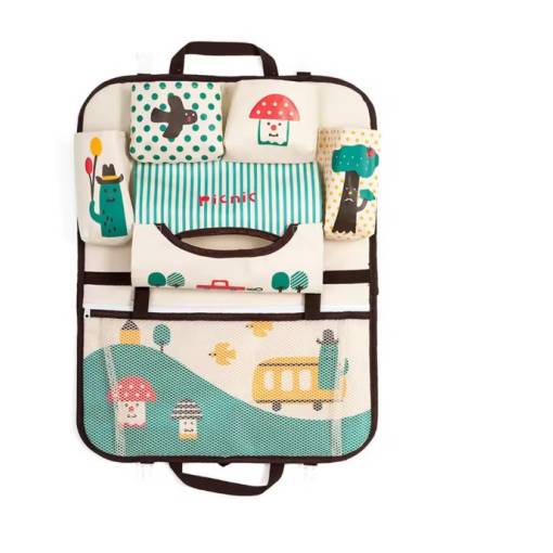 Foto - Autó hátsó ülésre való szervező – többfunkciós tároló