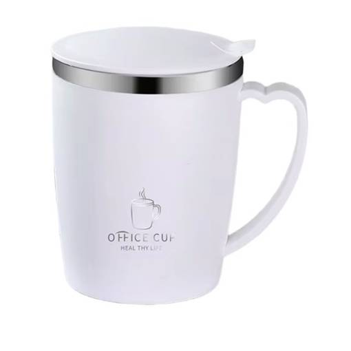 Foto - Termo bögre fedéllel 350ml - Fehér