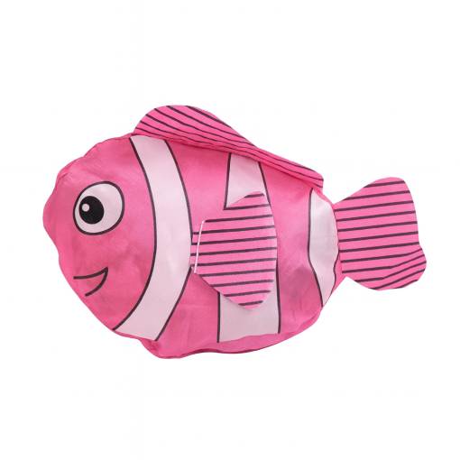 Foto - Összecsukható bevásárlótáska - Rózsaszín hal