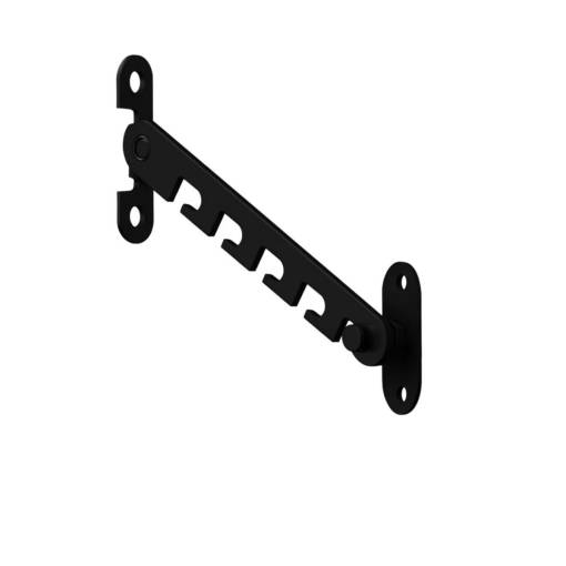 Foto - Fém ablakzár, ablaknyitás korlátozó S - Fekete