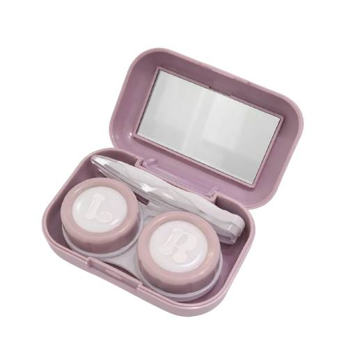 Foto - Utazási doboz a kontaktlencsékhez - Lila
