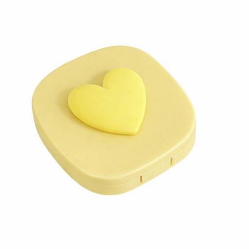 Foto - Utazási doboz a kontaktlencsékhez - Sárga