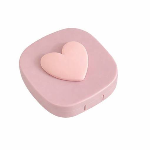 Foto - Utazási doboz a kontaktlencsékhez - Rózsaszín