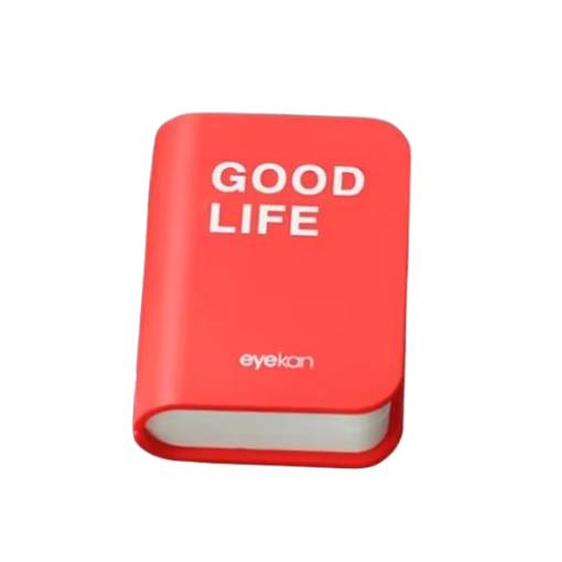 Foto - Hordozható utazós doboz kontaktlencséhez tükörrel - Rózsaszín