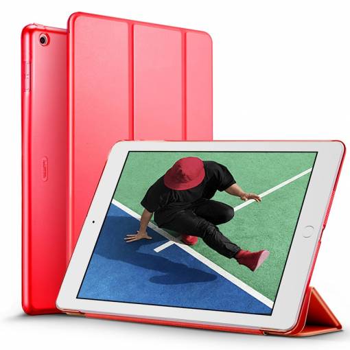 Foto - Bordó tok iPad AIR, iPad AIR 2, iPad PRO 9.7" (2016), iPad 9.7" (2017) és iPad 9.7" (2018) készülékekhez - Piros