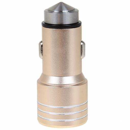 Foto - Autós töltő 4.2 A (2x USB) - Arany