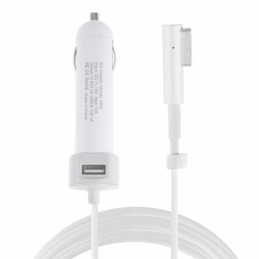 Foto - NoBrand 45W Töltő MacBookhoz autóban + USB - magsafe