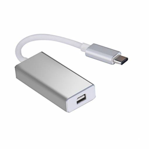 Foto - USB-C (hím) / Mini DisplayPort (női) adapter - Ezüst