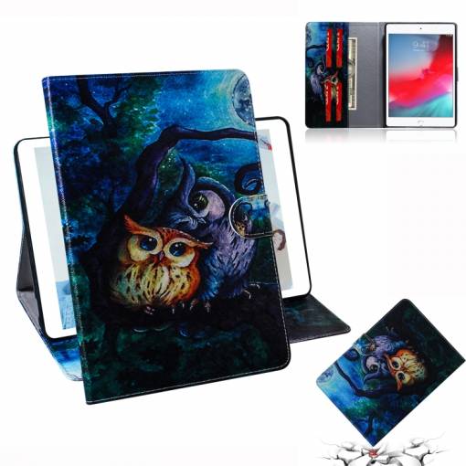 Foto - Olajfestmény tok iPad minire - Bagoly az éjszakai erdőben