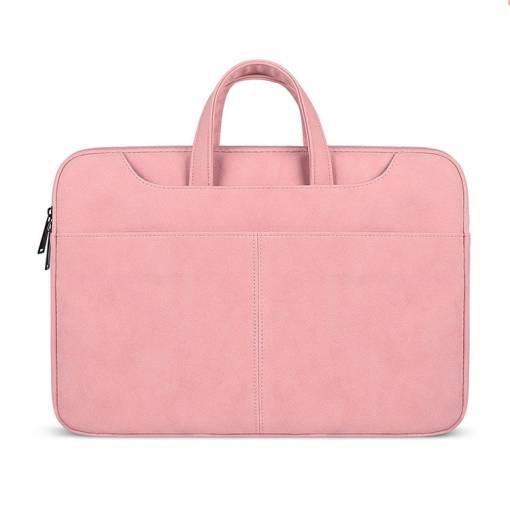 Foto - 13,3"-os MacBook / laptop táska műbőrből - rózsaszín