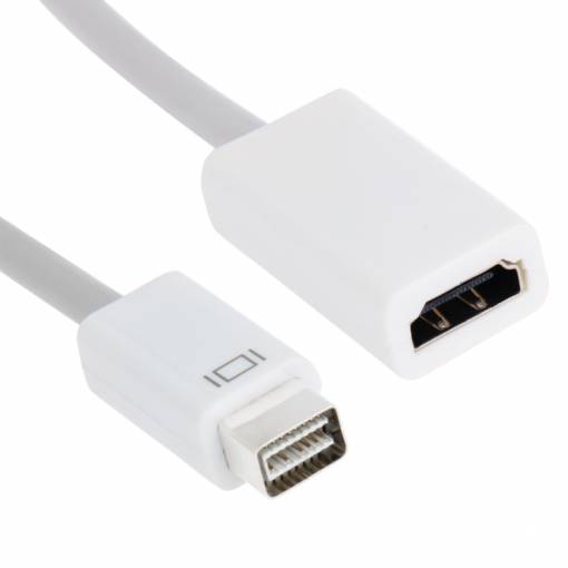 Foto - DisPlayPort (hím) a HDMI (női) adapter - Fehér