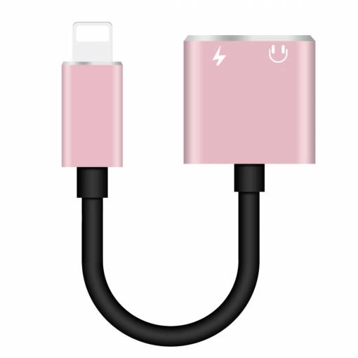 Foto - Redukce z lightning na 2x lightning - Rózsaszin arany