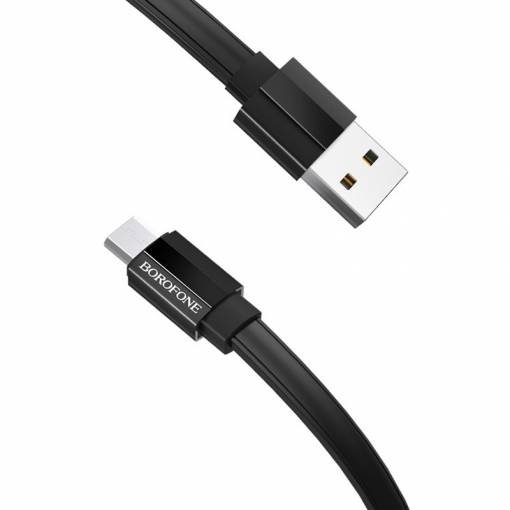 Foto - Micro USB kábel Borofone 1.8 m - Fekete