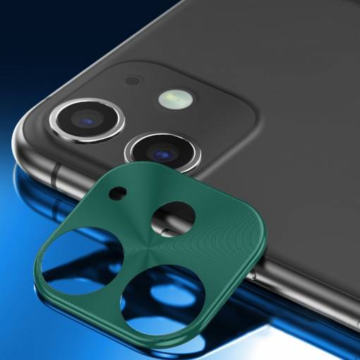 Foto - Fém keret hátulsó kamerához iPhone 11 - Zöld
