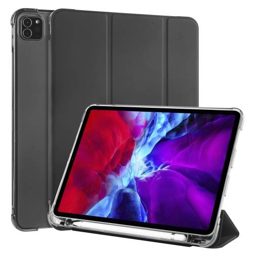 Foto - PU ház Apple iPad Pro 11 (2020) + Apple Pencil tároló - Fekete