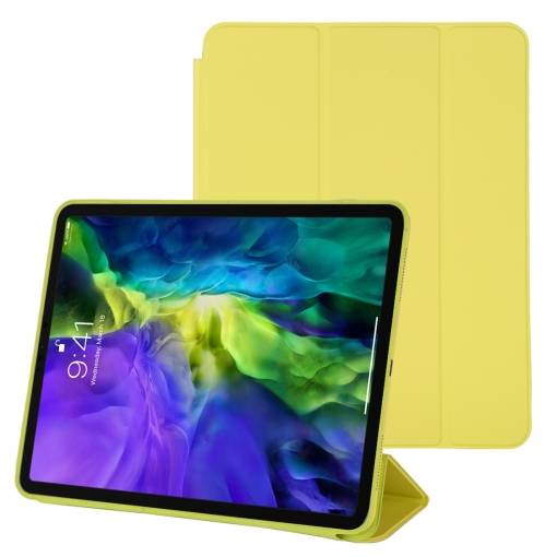 Foto - PU bőrtok Apple iPad Pro 11 (2020) készülékhez - sárga